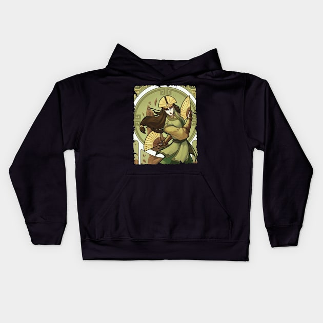 AVATAR KYOSHI MERCH VTG Kids Hoodie by funnymushroomz